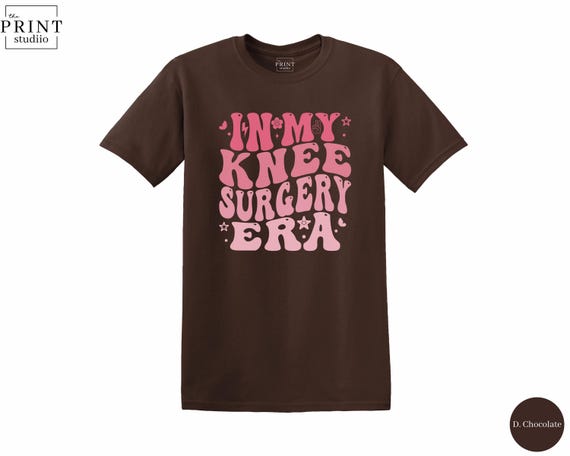 In My Knee Surgery Era Shirt, Funny Post Op Recovery Gift, Ortho Rehab T-Shirt, Trending Knee Replacement Humor Tee for Women & Men