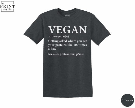 Vegan Definition T-Shirt: Funny Plant-Based Graphic Tee