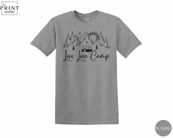 Live Love Camp T-Shirt: Nature Adventure Graphic Tee