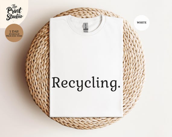 Recycling Earth Lover Unisex Softstyle T-Shirt, Eco-Friendly Tee, Environmentalist Gift, Sustainable Clothing, Go Green Shirt, Conservation