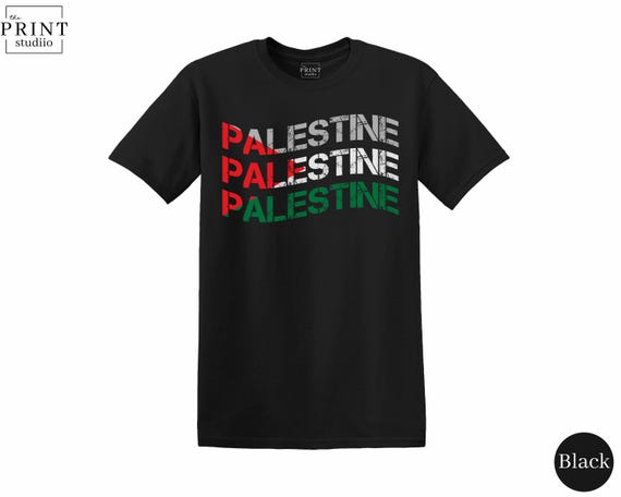 Palestine Shirt, Wavy Font Design, Pro Palestine Tee, Gaza Solidarity Shirt, Support Palestine Apparel, Activist T-Shirt, Charity Shirt