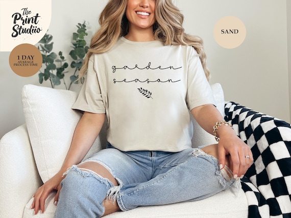 Garden Season Unisex T-Shirt, Plant Lover Gift, Gardening Tee, Nature Inspired Shirt, Botanical Apparel, Floral Print Top
