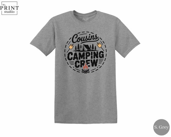 Cousin Camping Crew Shirt: Matching Family Camp Trip Tee