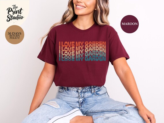 I Love My Garden T-Shirt, Gardening Enthusiast Tee, Plant Lover Shirt, Nature Inspired Apparel, Unisex Garden Gift, Gardening Life Top