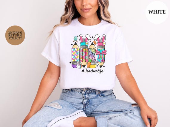 Teacher Life T-Shirt, Eastern Theme Design, Unique Educator Graphic Tee, Boho Aesthetic Teacher Shirt, Stylish Teacher Appreciation Gift