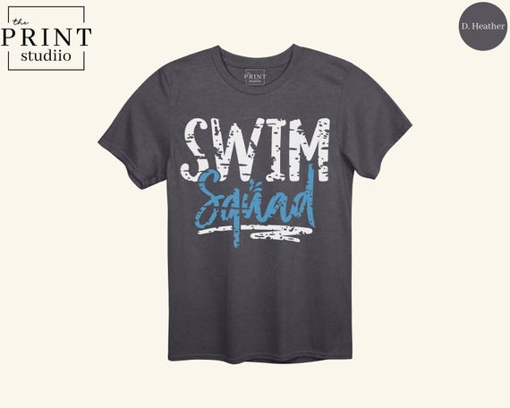 Swim Squad Shirt, Custom Color Swim Team Tee, Personalized Swim Squad T-Shirt, Swim Team Gift, Pool Party Shirt, Swim Season Outfit