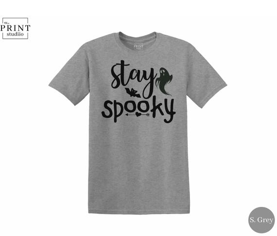Stay Spooky Shirt, Funny Halloween T-Shirt, Cute Halloween Graphic Tee, Spooky Fall Top, October Halloween Gift, Ghost Pumpkin Tee