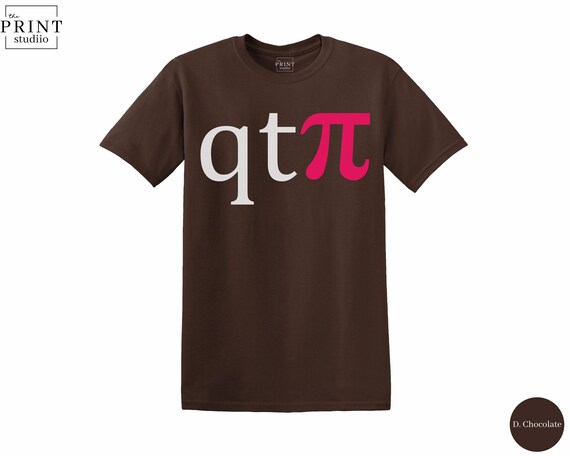 QTπ T-Shirt, Funny Math Pun Nerdy Graphic Tee