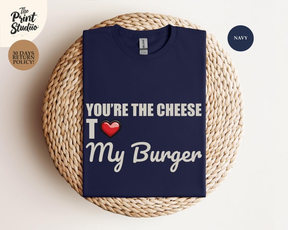 Hamburger Love Tee: Valentine's Day Unisex T-Shirt