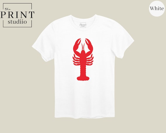 Red Lobster Shirt, Trending Lobster Tee, Simple Lobster Graphic T-Shirt, Coastal Beach Shirt, Summer Seafood Shirt, Lobster Lover Gift