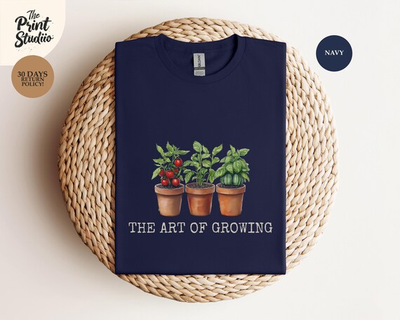 The Art Of GrowingThe Art of Growing T-Shirt, Potted Plant Graphic Tee, Gardening Enthusiast Shirt, Plant Lover Apparel, Nature Inspired Gif