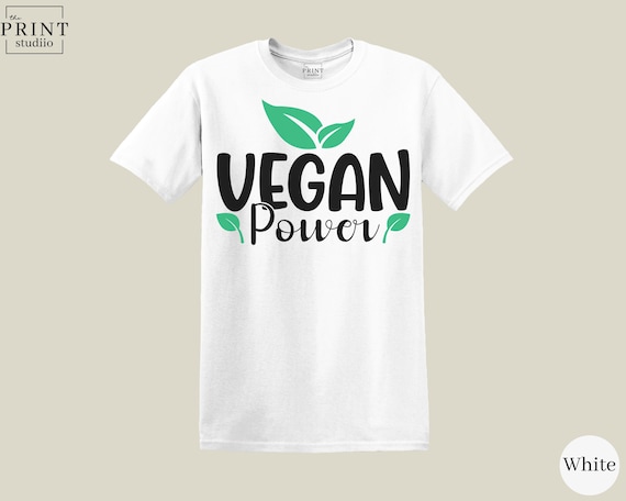 Vegan Power T-Shirt: Plant Based Graphic, Eco Cotton Unisex Tee