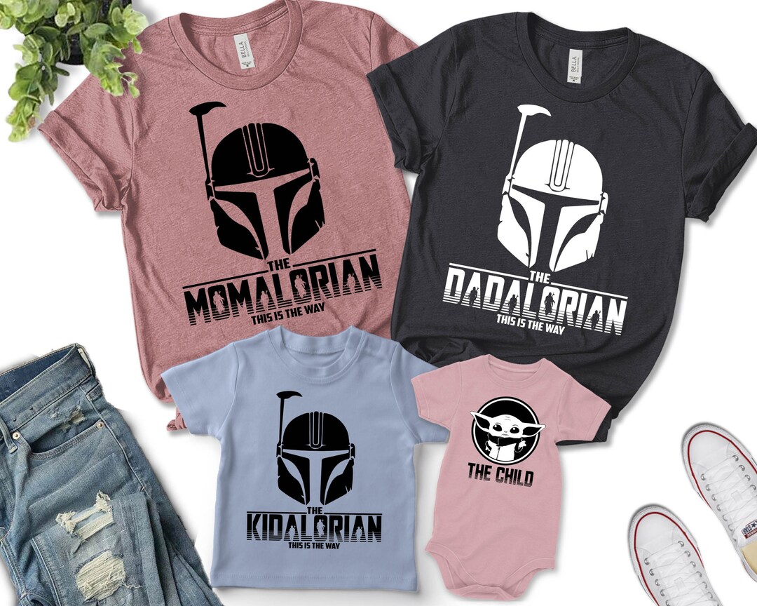 Dadalorian Momalorian and Son Shirt, the Dadalorian Best Dad in the ...