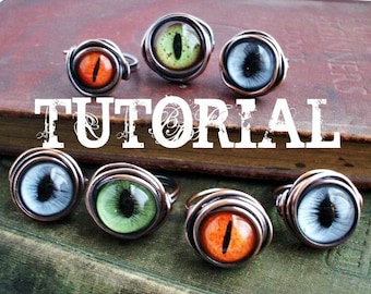 Eye Ring Tutorial.  How To Make An Evil Eye Ring.  Wire Wrap Tutorial. DIY.