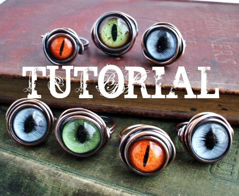 Eye Ring Tutorial. How To Make An Evil Eye Ring. Steampunk Tutorial. Wire Wrap Tutorial. DIY. image 2