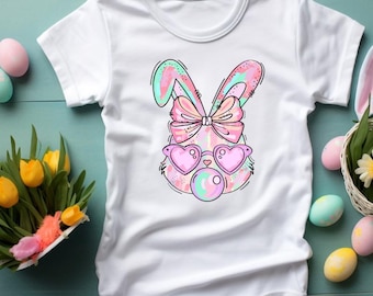 Easter Bunny Coquette PNG: Bubble Gum Design (Digital Download)