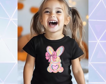 Easter Bunny Coquette PNG: Brush Stroke Design (Digital Download)