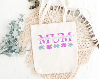 Personalized Mother's Day Jigsaw PNG: Custom Family Name (Digital Download)