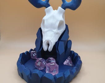 Dice tower with track