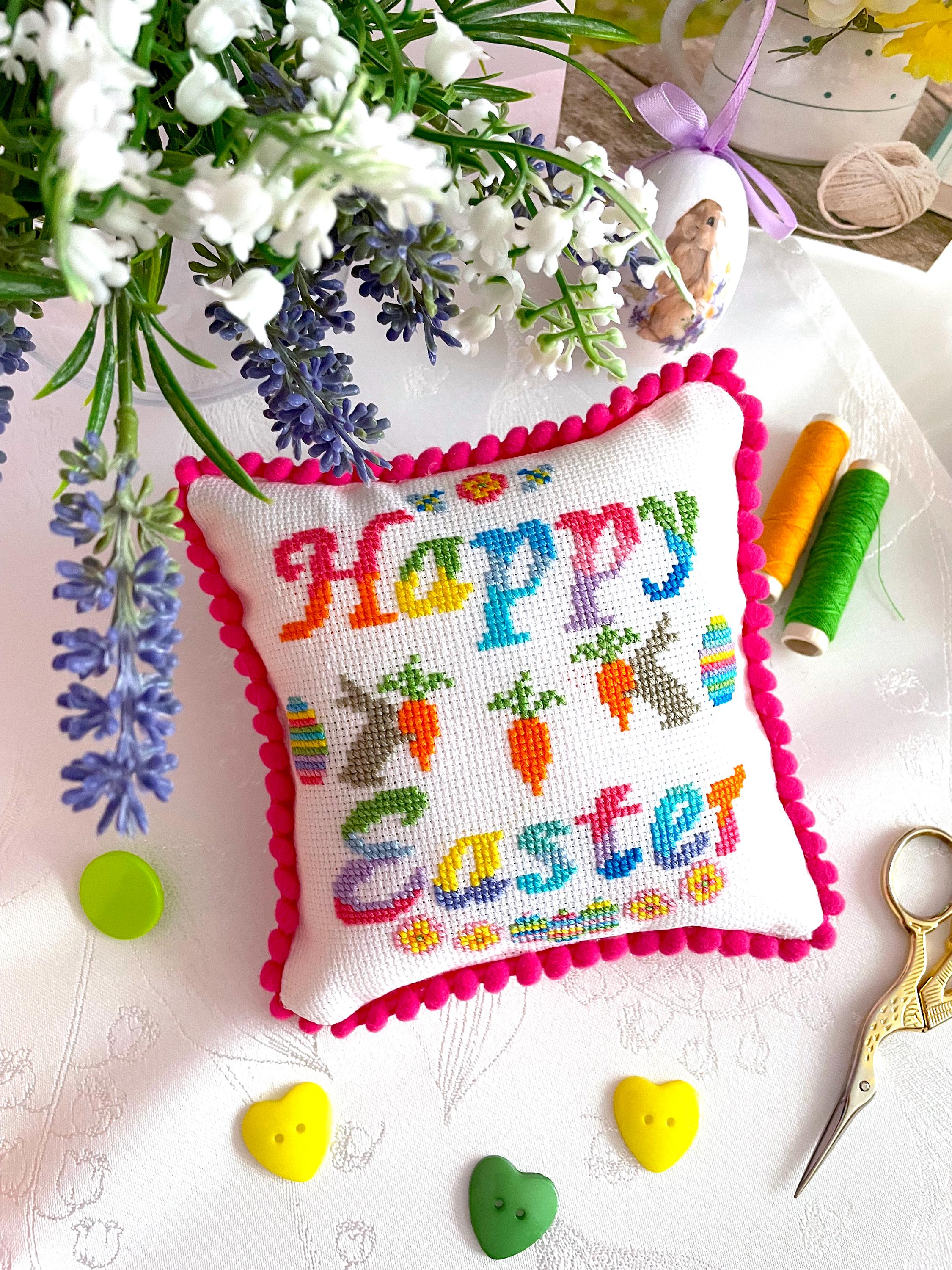 HAPPY EASTER RAINBOW Ornament Cross Stitch Pattern Pdf by ...