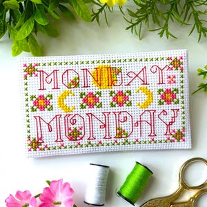 MONDAY WEEKLY Calendar Cross Stitch Pattern PDF by SunflowerCrossStitch - CrossStitchingForFun