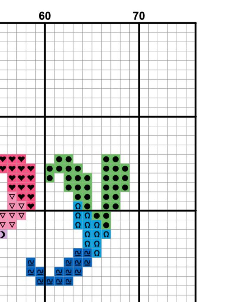 HAPPY EASTER RAINBOW Ornament Cross Stitch Pattern Pdf by ...