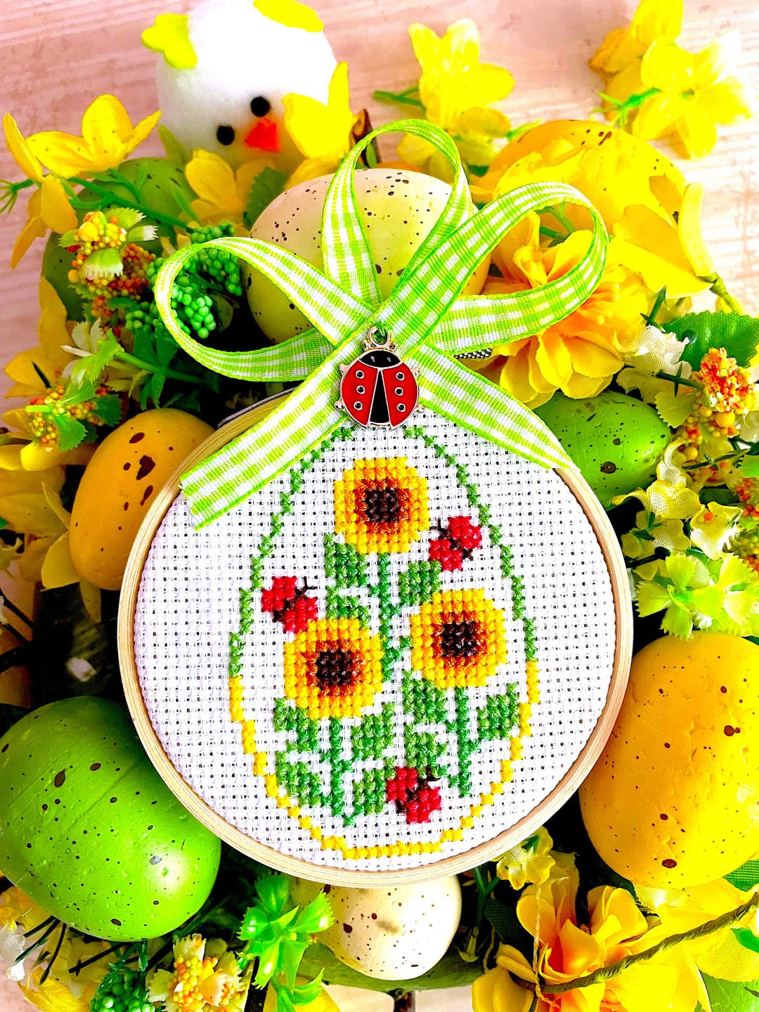 3 SUNFLOWER Easter Egg Cross Stitch Pattern PDF by Sunflowercrossstitch ...