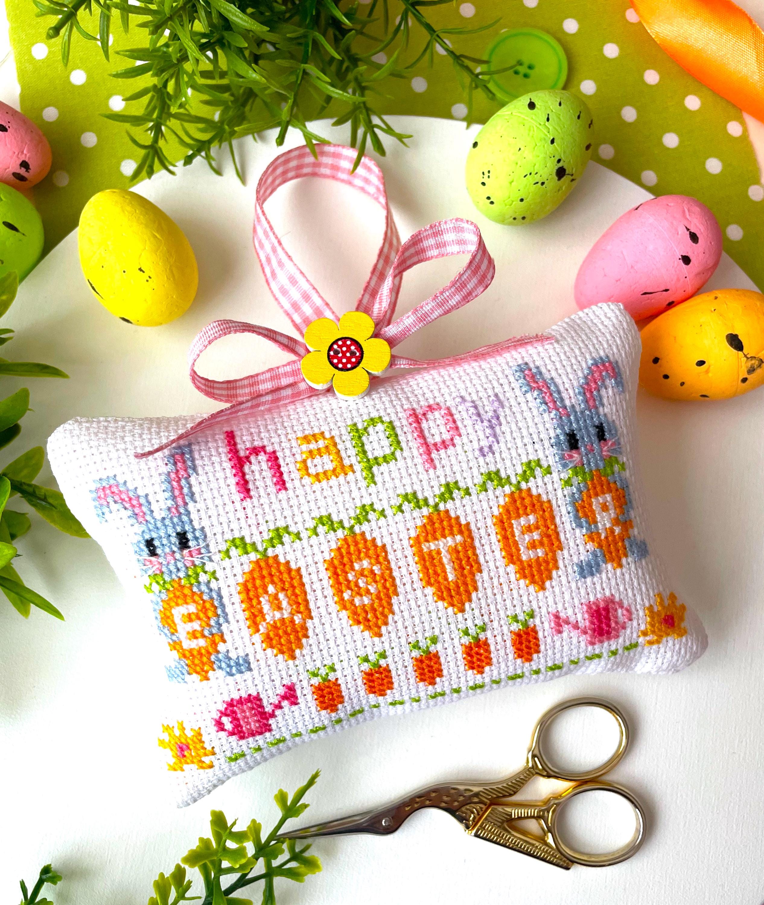HAPPY EASTER BUNNIES Cross Stitch Pattern Pdf by Sunflowercrossstitch ...