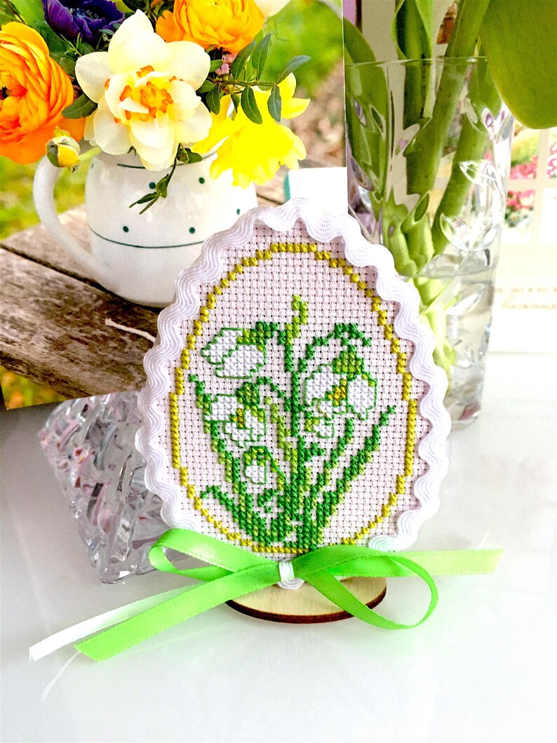 WILD FLOWERS Easter Eggs Trio Cross Stitch Pattern PDF by ...