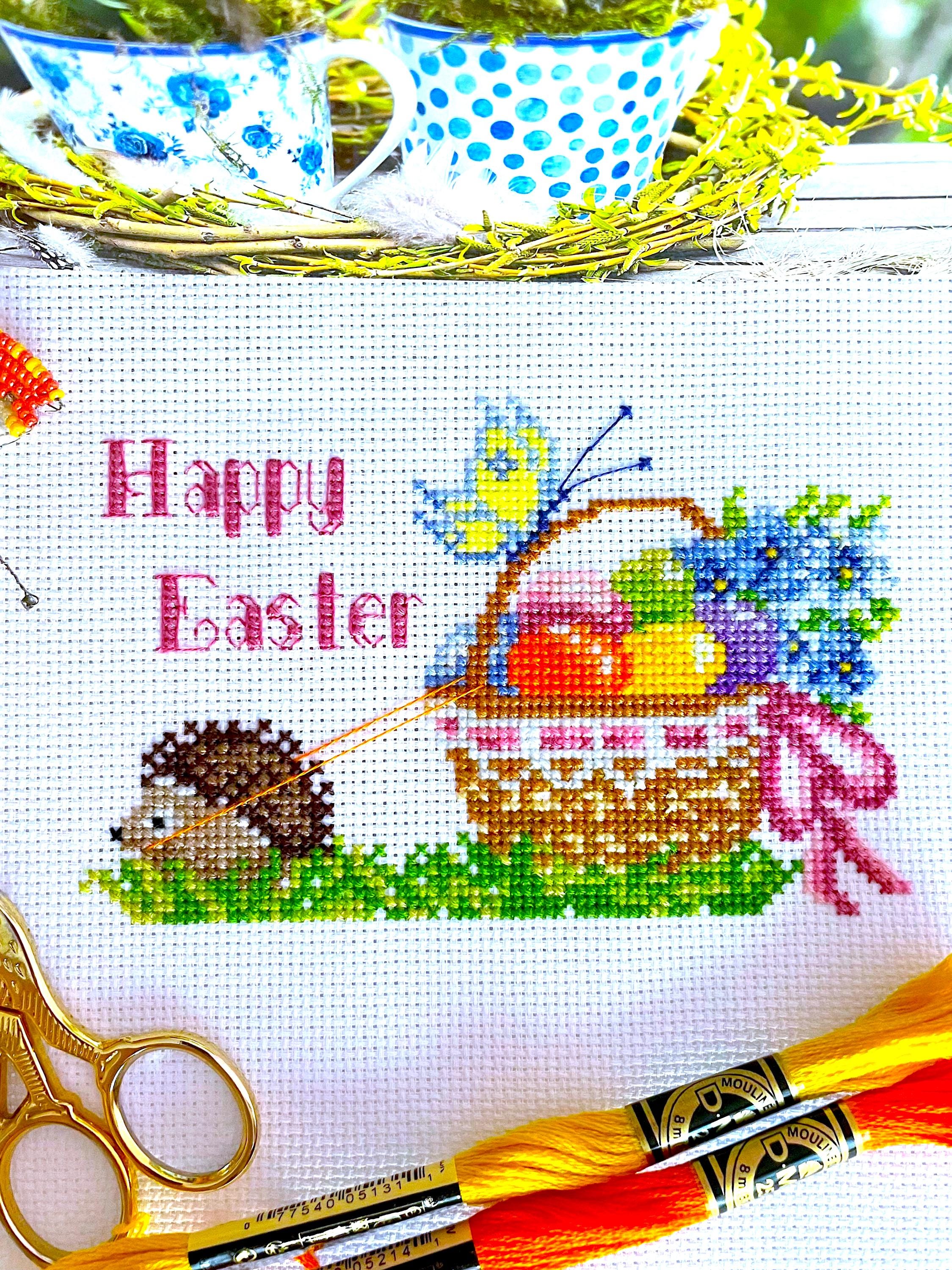 EASTER HEDGEHOG Cross Stitch Pattern PDF by Sunflowercrossstitch ...