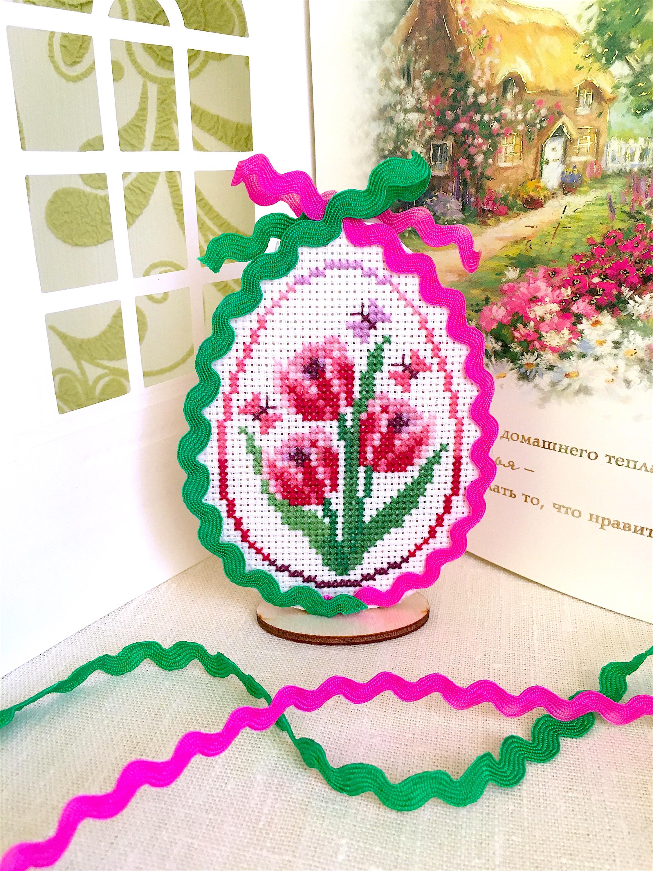 WILD FLOWERS Easter Eggs Trio Cross Stitch Pattern PDF by ...