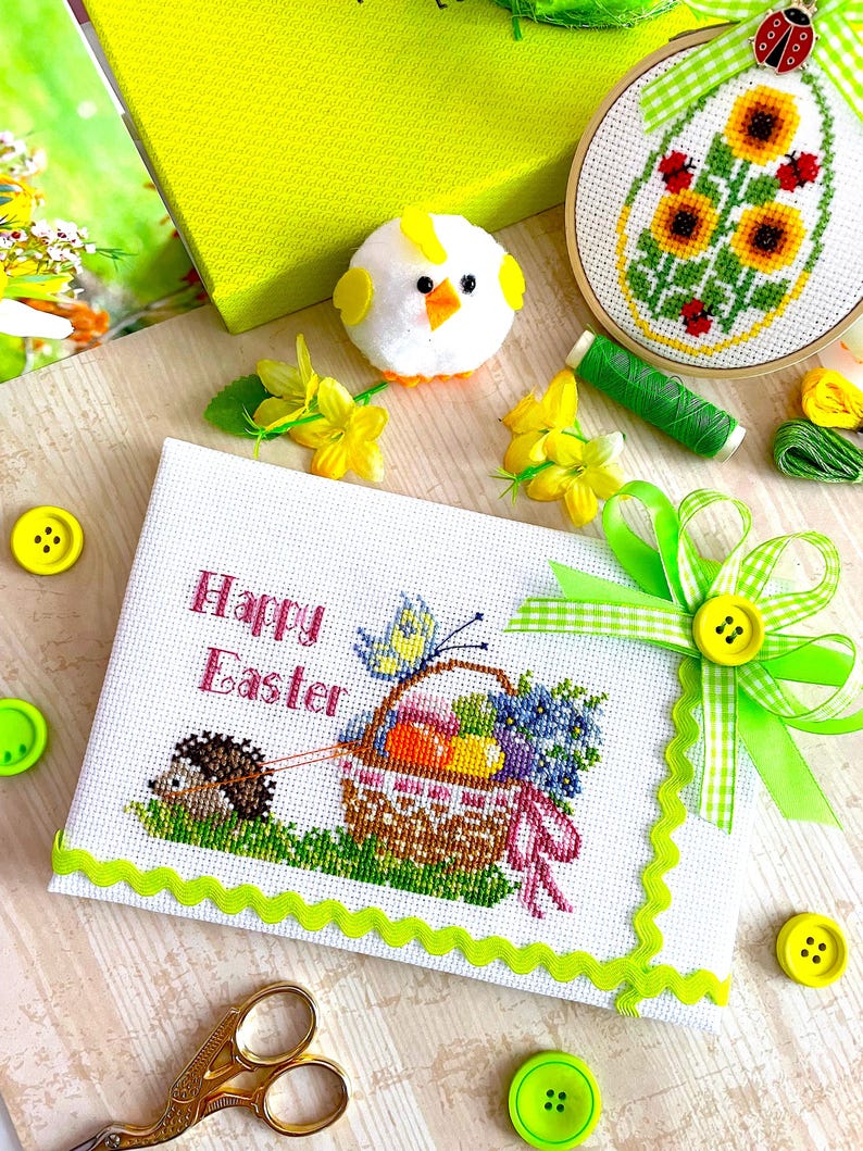 EASTER HEDGEHOG Cross Stitch Pattern PDF by Sunflowercrossstitch ...