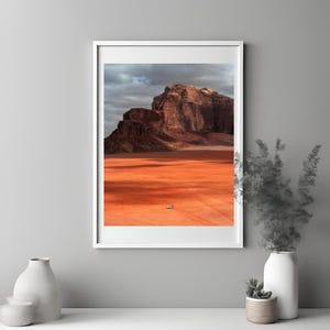 Wadi Rum Travel Print Wall Art Gift Jordan Travel Poster Gift Home Decor Wall Hanging