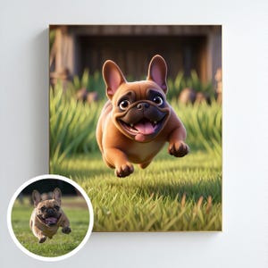 Digital Cartoon Pet Portrait, Fun Gift for Pet Lovers, Pet Memorials, Personalized Pet Art, Cartoon Drawings, Dog and Cat Painting