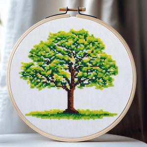 Spring Tree Cross Stitch Pattern - PDF Pattern
