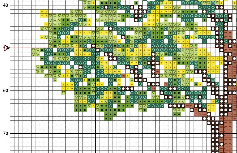 Spring Tree Cross Stitch Pattern - PDF Pattern - Etsy