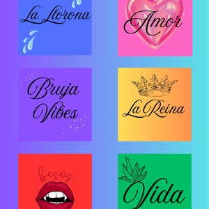 Latina Aesthetic Digital Download Stickers
