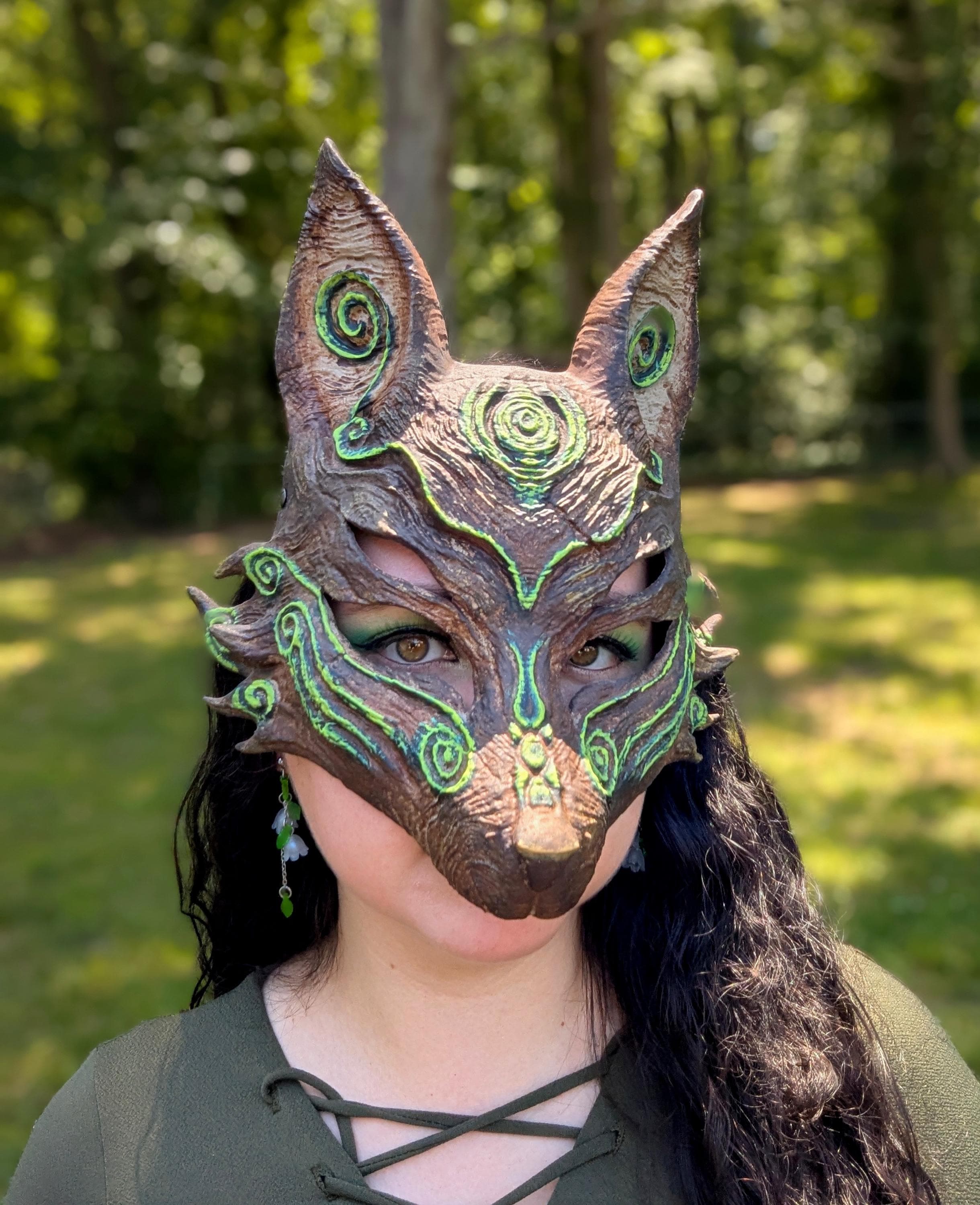スイムスーツデパートメント／ウッドカービングお面フォックスマスクFox Mask Faewood Fox Mask - Etsy