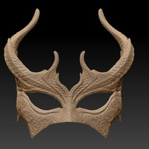 Dragon Scale Masquerade Mask STL File