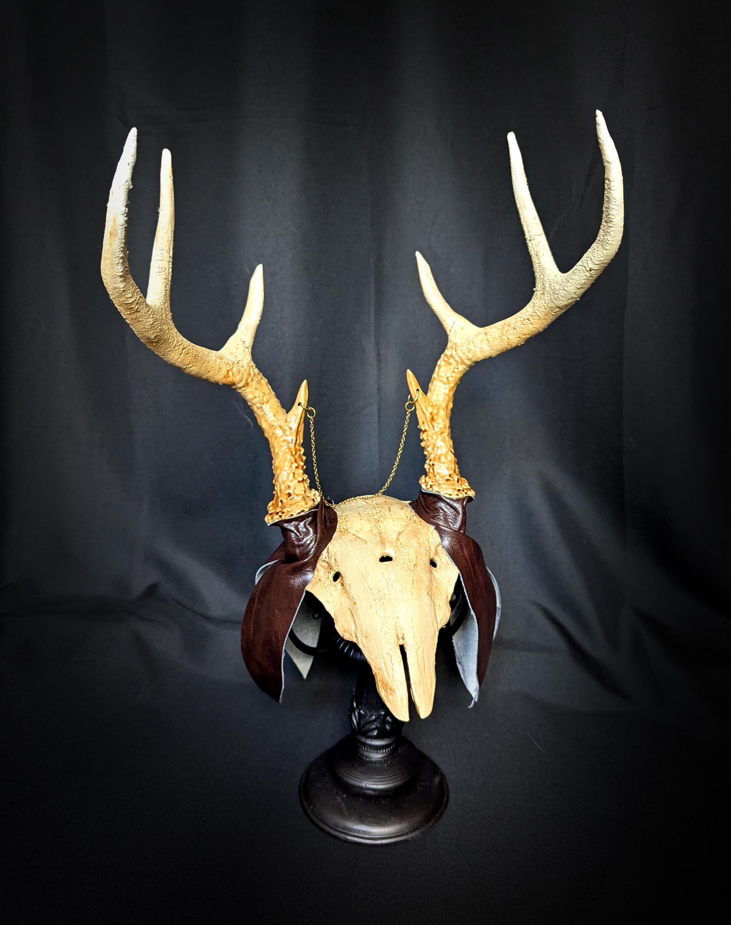 Tribal deer skull headband