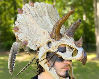 Triceratops Skull Headdress