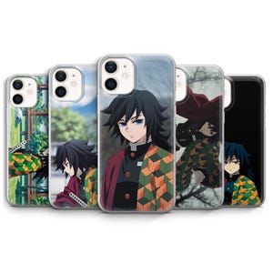 Tomioka Giyu Phone Case Demon Slayer Anime Manga Cover for iPhone 16e Pro Max 15 14 13 12 11 | Samsung S25 S24 FE A16 | Google Pixel 9A Pro