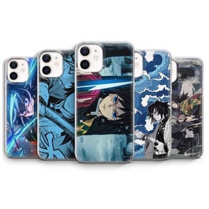 Giyu Tomioka Phone Case Demon Slayer Manga Anime Cover for iPhone 16e Pro Max 15 14 13 12 | Samsung S25 S24 FE S23 A16 | Google Pixel 9A Pro