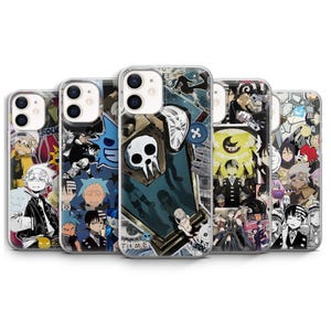 Capa de celular Soul Eater Maka Evans Death the Kid Black Star Anime Mangá para iPhone 17 Air 16e Pro Max 15 14 13 | Samsung S25 | Pixel 10
