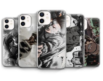 Levi Ackerman Phone Case Attack on Titan AOT Anime Manga Cover for iPhone 17 Air 16e Pro Max 15 14 13 12 | Samsung S25 S24 FE | Pixel 10