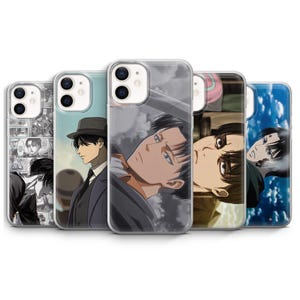 Levi Ackerman Phone Case Attack on Titan AOT Anime Manga Cover for iPhone 16e Pro Max 15 14 13 12 | Samsung S25 S24 FE | Google Pixel 9A Pro