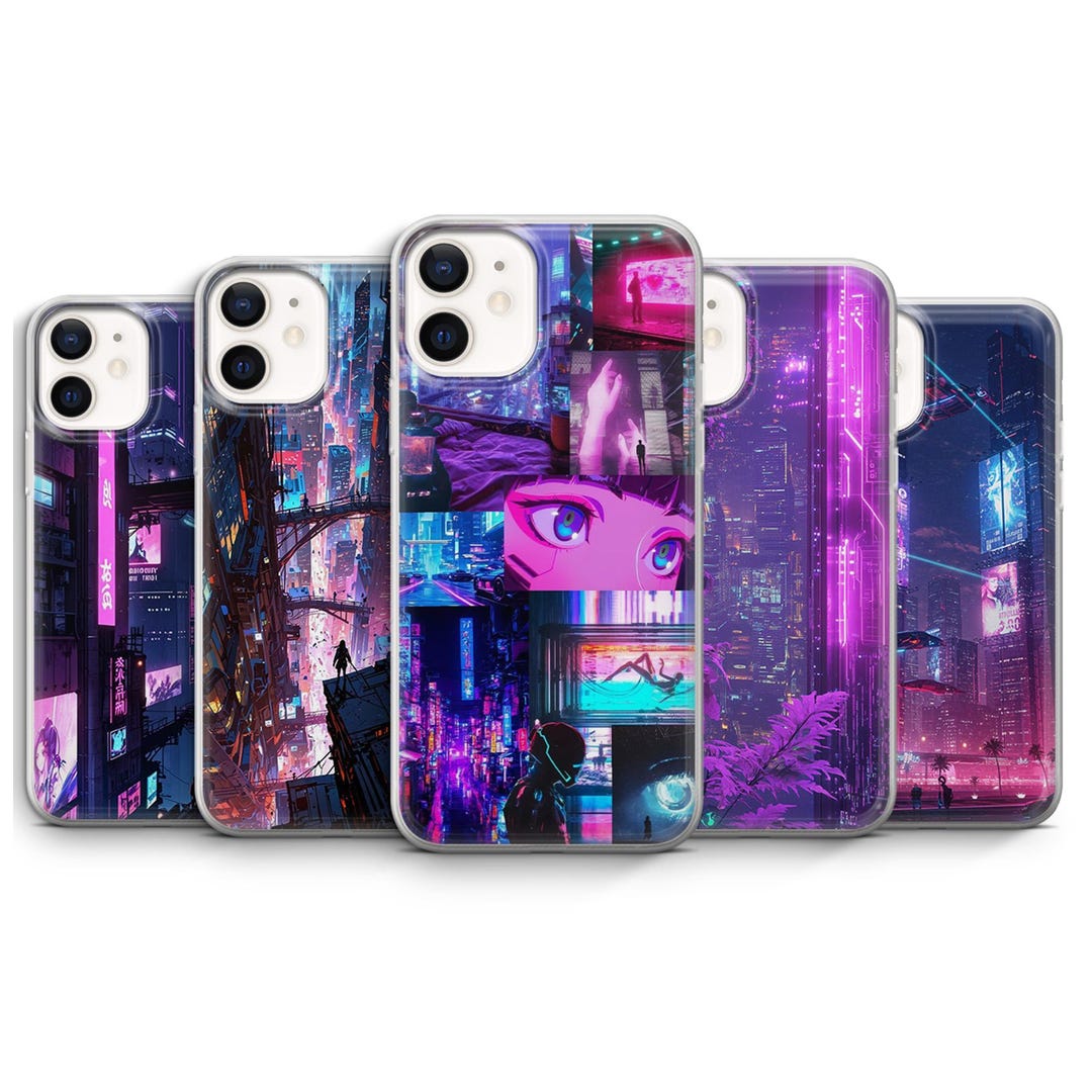 Cyberpunk Phone Case Cyber Tech Revolution Futuristic Neon