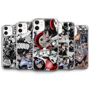 Capa de celular Soul Eater Maka Evans Death the Kid Black Star Anime Mangá para iPhone 17 Air 16e Pro Max 15 14 13 | Samsung S25 | Pixel 10