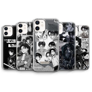 Levi Ackermann Phone Case Attack on Titan AOT Anime Manga Cover for iPhone 16e Pro Max 15 14 13 12 |Samsung S25 S24 FE | Google Pixel 9A Pro
