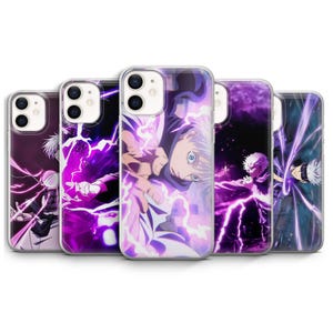 Gojo Satoru Phone Case Jujutsu Kaisen Anime Manga JJK Cover for iPhone 17 Air 16e Pro Max 15 14 13 12 11 | Samsung S25 S24 | Google Pixel 10